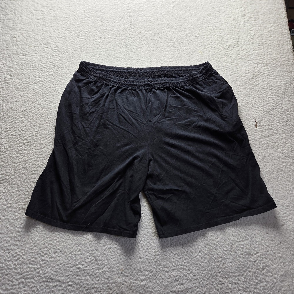 Russell Athletic Shorts Mens 3XL Black Jersey Elastic Waist Gym Casual Lounge